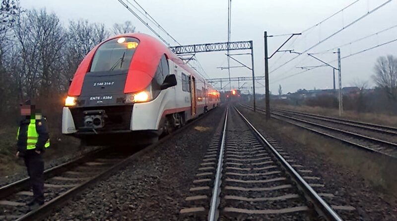 wypadek kolejowy fot. policja Gniezno