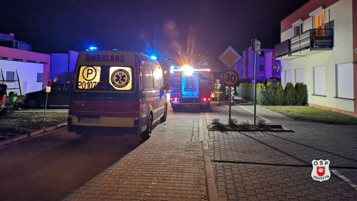 zatrucie czadem fot. OSP Zbąszyń