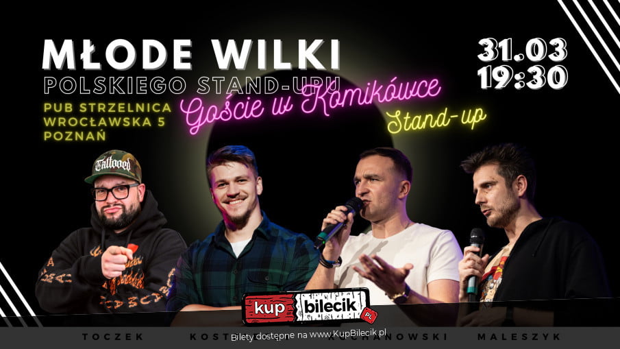 Młode Wilki Polskiego Stand-Up: Kamil Maleszyk, Roman Kostelecki, Bartek Toczek, Artek Kochanowski (95443)
