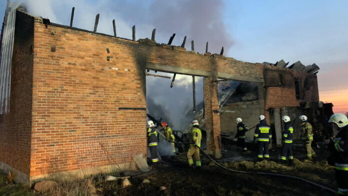 pożar fot. OSP KSRG Blizanów