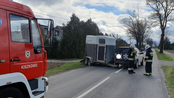 wypadek fot. OSP Kiszkowo