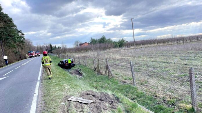 wypadek fot. KM PSP Konin
