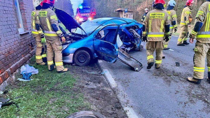 wypadek fot. KP PSP Oborniki