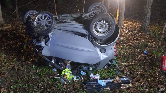 wypadek fot. OSP Puszczykowo