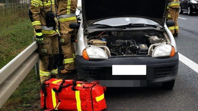 wypadek S5 fot. OSP Śmigiel