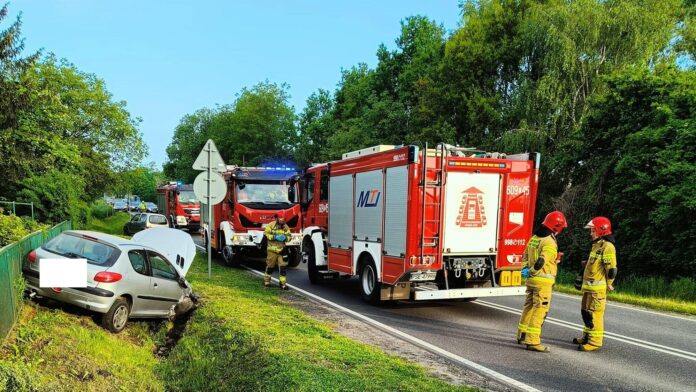wypadek fot. OSP KSRG Chrząstowo