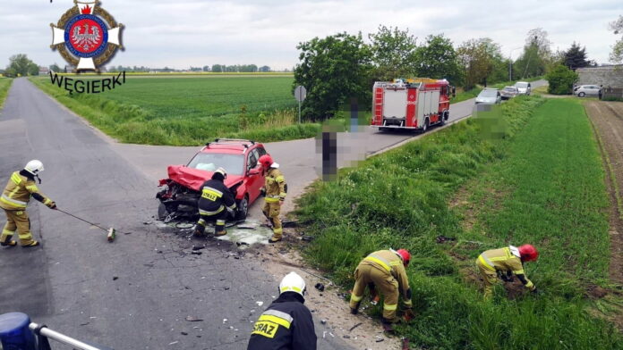 wypadek fot. OSP Węgierki