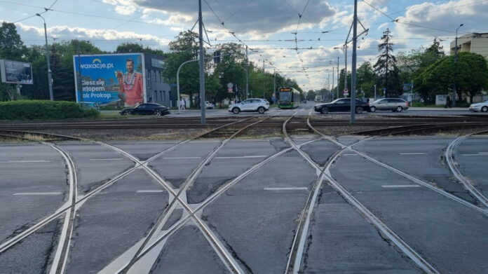 skrzyżowanie Kórnicka JPII fot. MPK