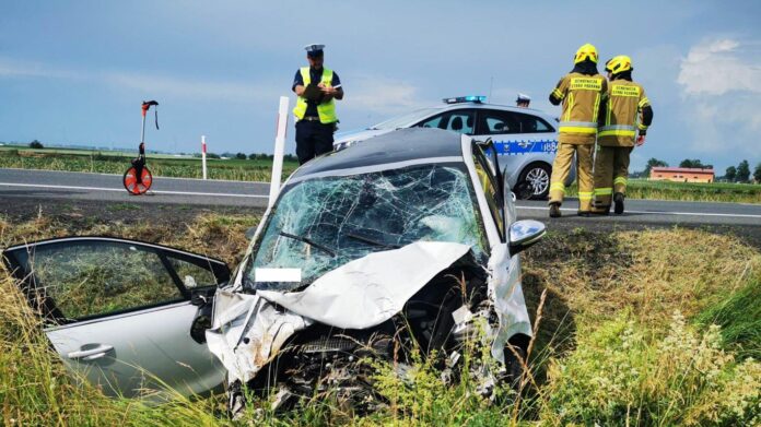 wypadek fot. OSP Koszuty