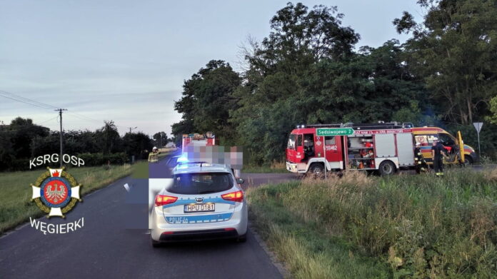 kolizja Stanisławowo fot. OSP KSRG Węgierki