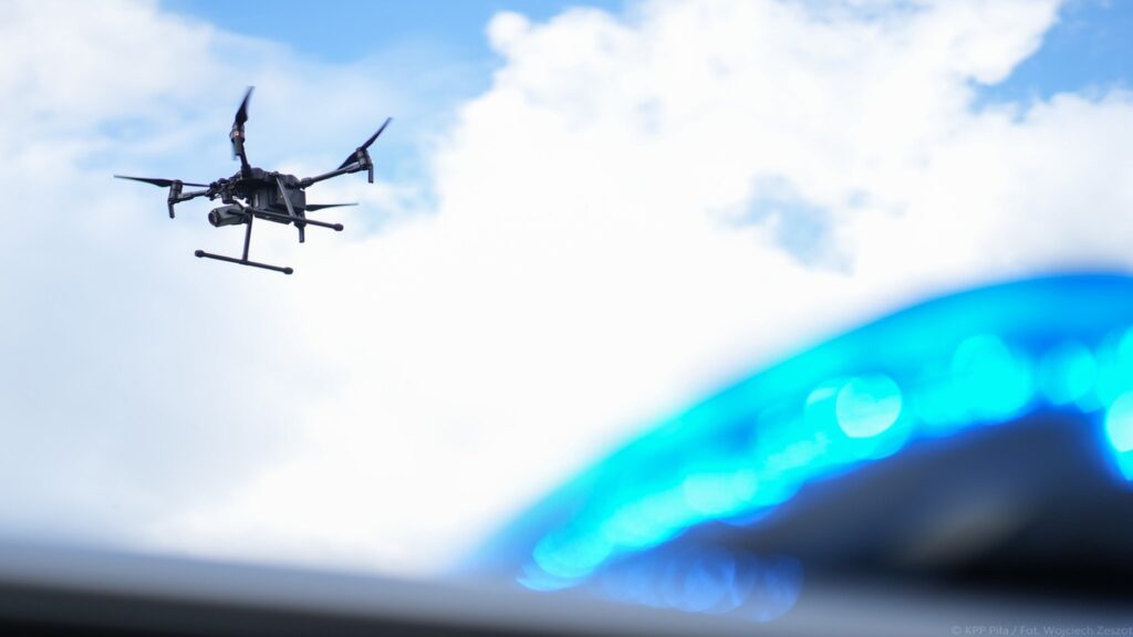 kontrole dronem fot. policja Piła
