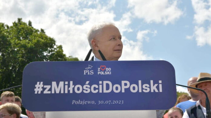 piknik PiS Połajewo, Jarosław Kaczyński fot. K. Adamska
