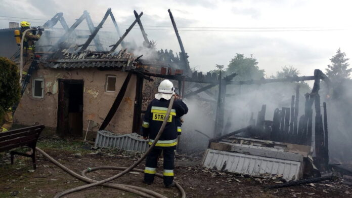 pożar fot. OSP Kawnice