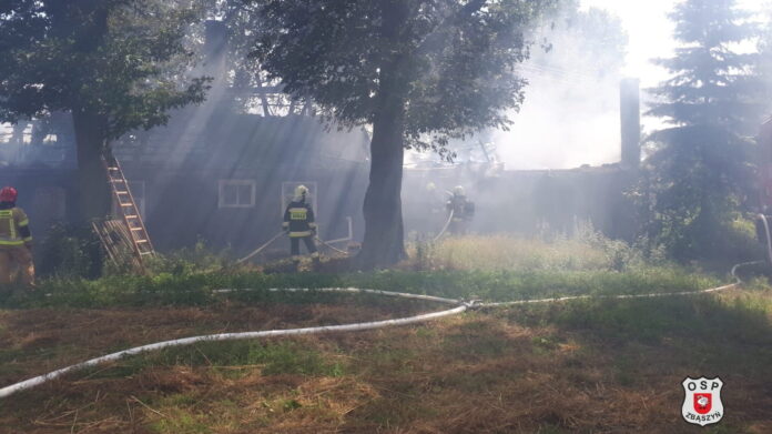 pożar fot. OSP Zbąszyń