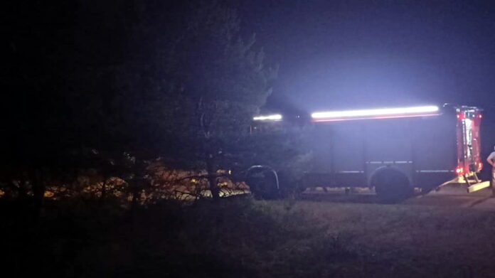 pożar lasu fot. OSP Przykona