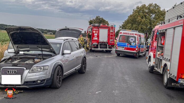 wypadek fot. OSP Koźmin Wlkp.