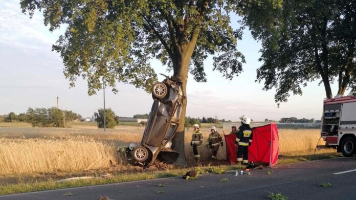 wypadek Sierzchów fot. OSP Rajsko