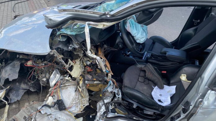 wypadek w Małachowie Wierzbiczanach fot. KP PSP Gniezno