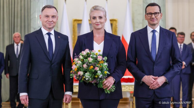 Andrzej Duda, Katarzyna Sójka, Mateusz Morawiecki fot. Kancelaria Prezydenta RP