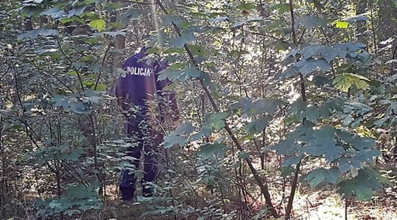 poszukiwania w lesie fot. policja Złotów