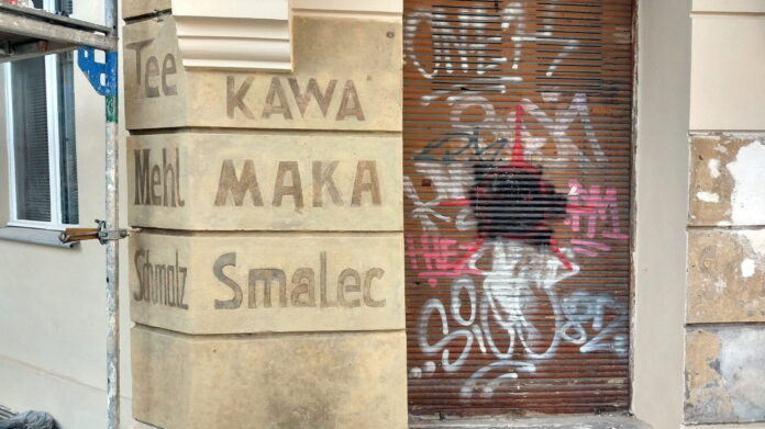 napisy odkryte na Starym Mieście fot. T. Dworek, ROSM