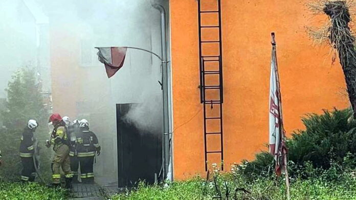 pożar fot. OSP Wronki