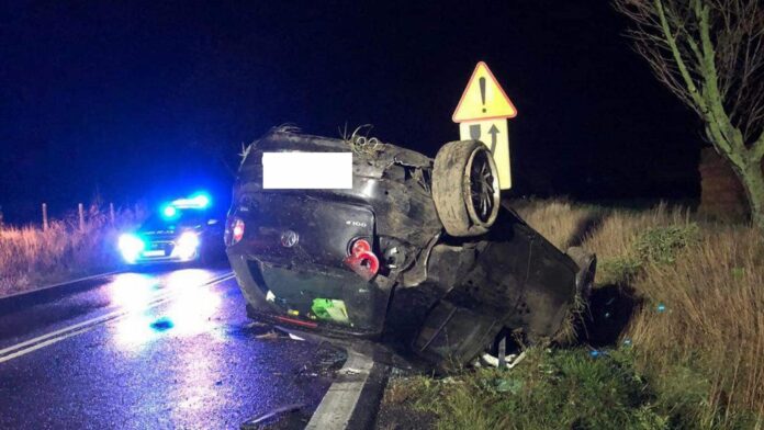 wypadek DK15 fot. OSP Czerniejewo