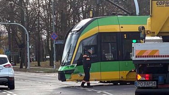 zderzenie tramwajów fot. Użytkownik