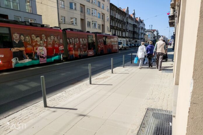Chodnik Na Ulicy Dabrowskiego Po Remoncie Fot. ZDM