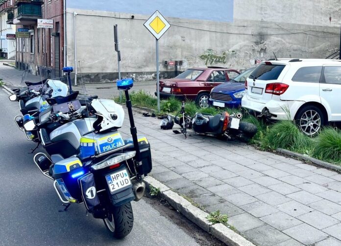 Motocykl Po Wypadku Fot. Policja